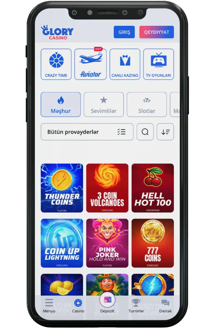 Glory Casino Android APK yüklə Azərbaycan 2025